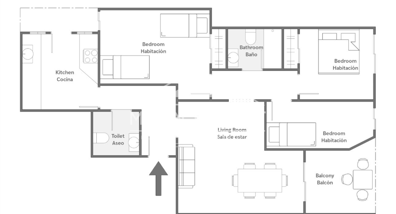 Herverkoop - Appartementen -
Alcázares, Los