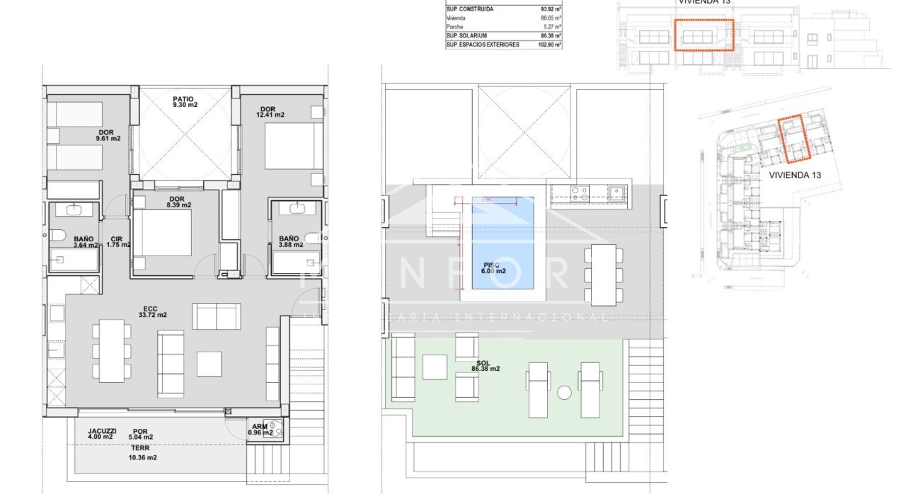 Herverkoop - Bungalows -
Pilar de la Horadada