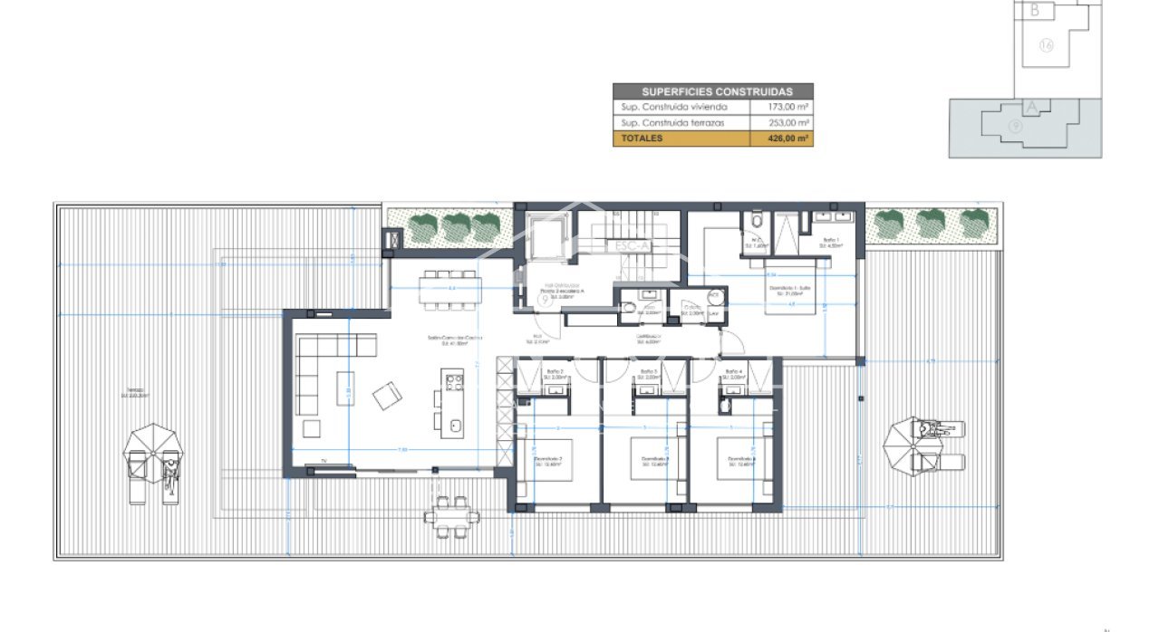 Herverkoop - Penthouses -
Orihuela Costa - Las Colinas Golf