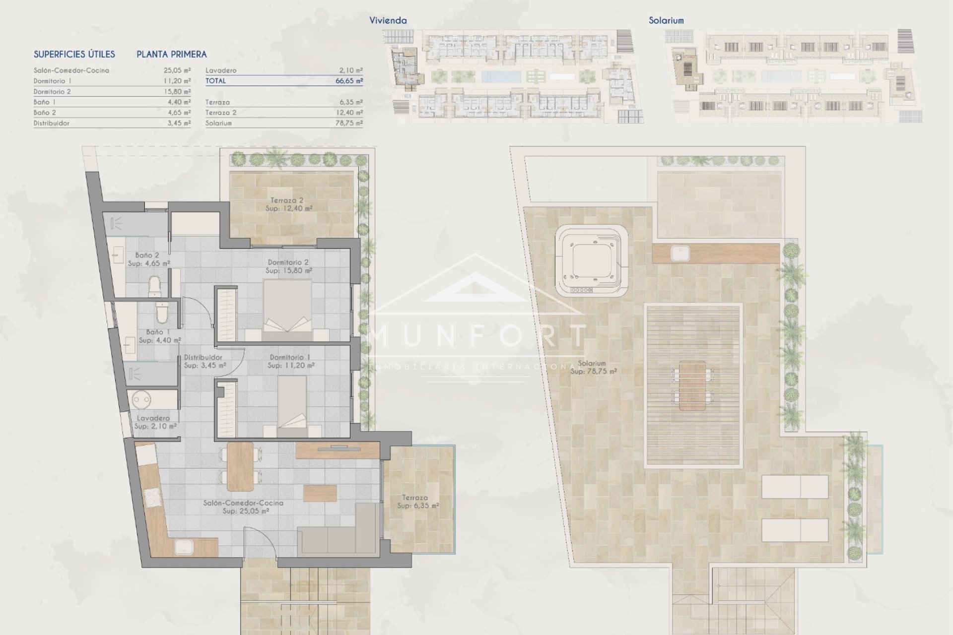 Nybyggnation - Takvåningar -
Torre-Pacheco