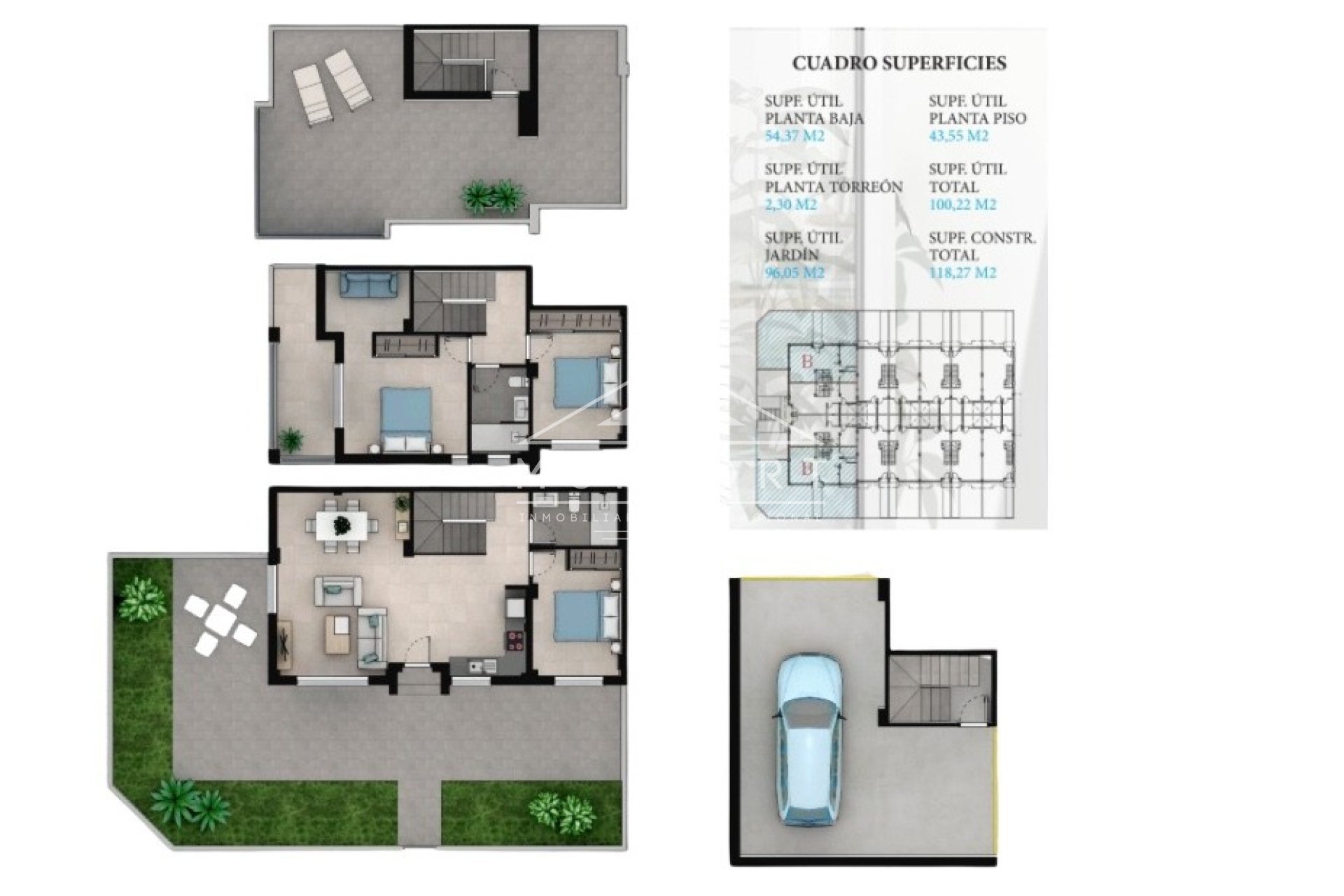 Obra nueva - Casas Adosadas -
San Javier - La Manga del Mar Menor