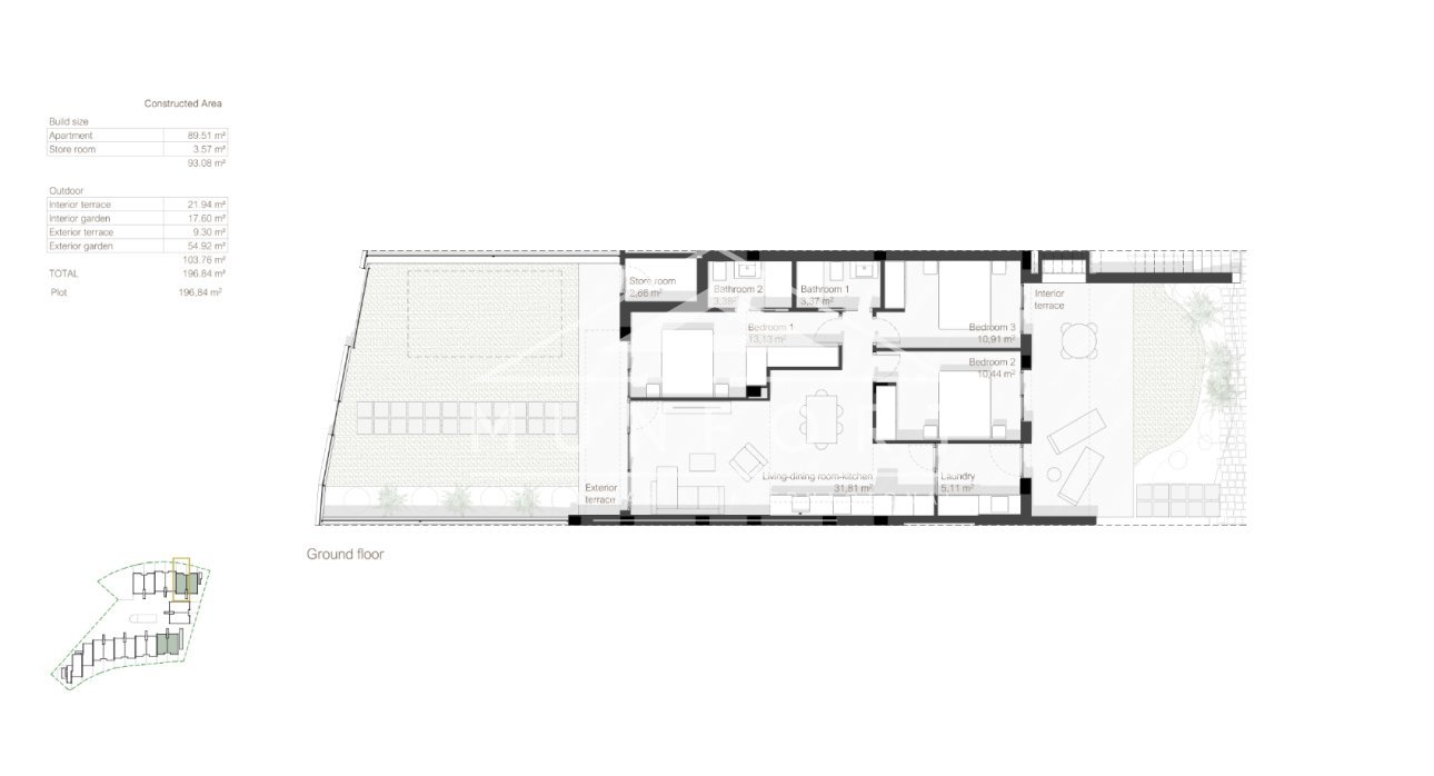 Resale - Bungalows -
San Javier - Roda