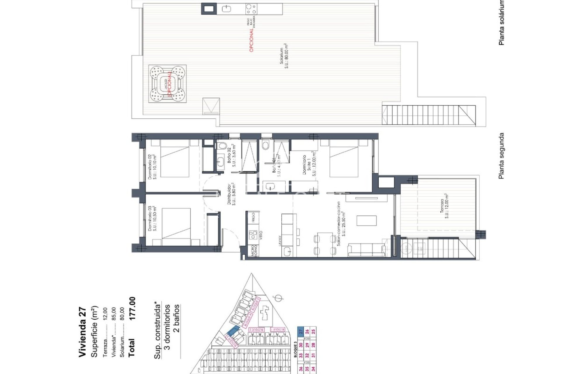 Resale - Penthouses -
Alcázares, Los - La Serena Golf - Los Alcázares