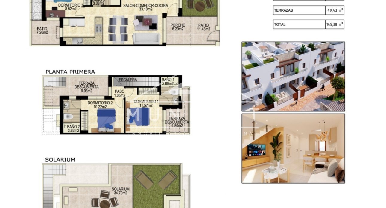 Videresalg - Rekkehus -
Orihuela - Vistabella - Orihuela