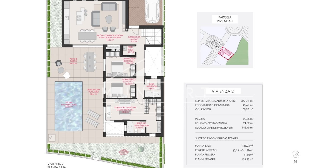 Wiederverkauf - Villen -
Torre-Pacheco - Santa Rosal&iacute;a Lake and Life Resort