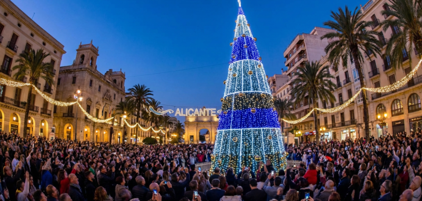Cuando el Mediterráneo se ilumina: la magia del encendido Navideño en Alicante y Murcia