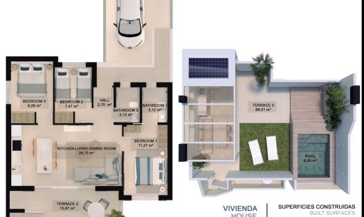 Resale - Bungalows -
Pilar de la Horadada - Torre de la Horadada